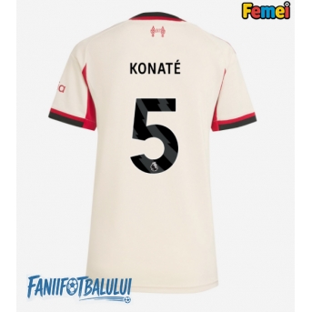 Liverpool Ibrahima Konate #5 Tricou Fotbal Replică 2025-26 Femei Deplasare